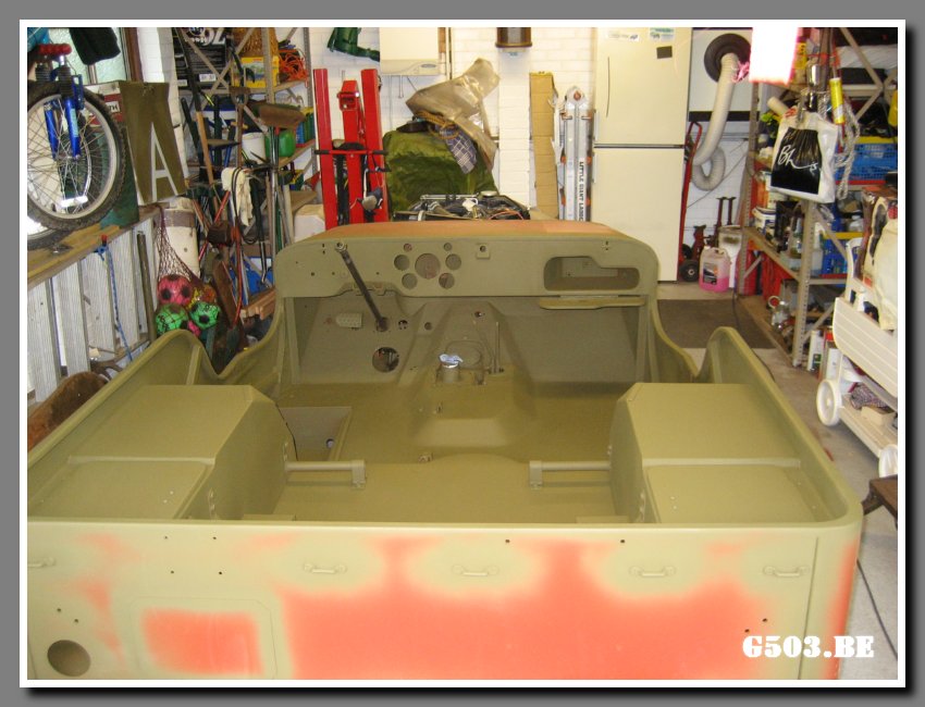 Tub Interior Painted